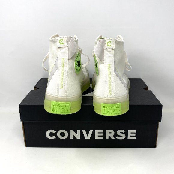 Converse Ctas CK HI Egret Pale High Top Beige Green Mens Canvas Sneakers A00416C - Picture 7 of 10
